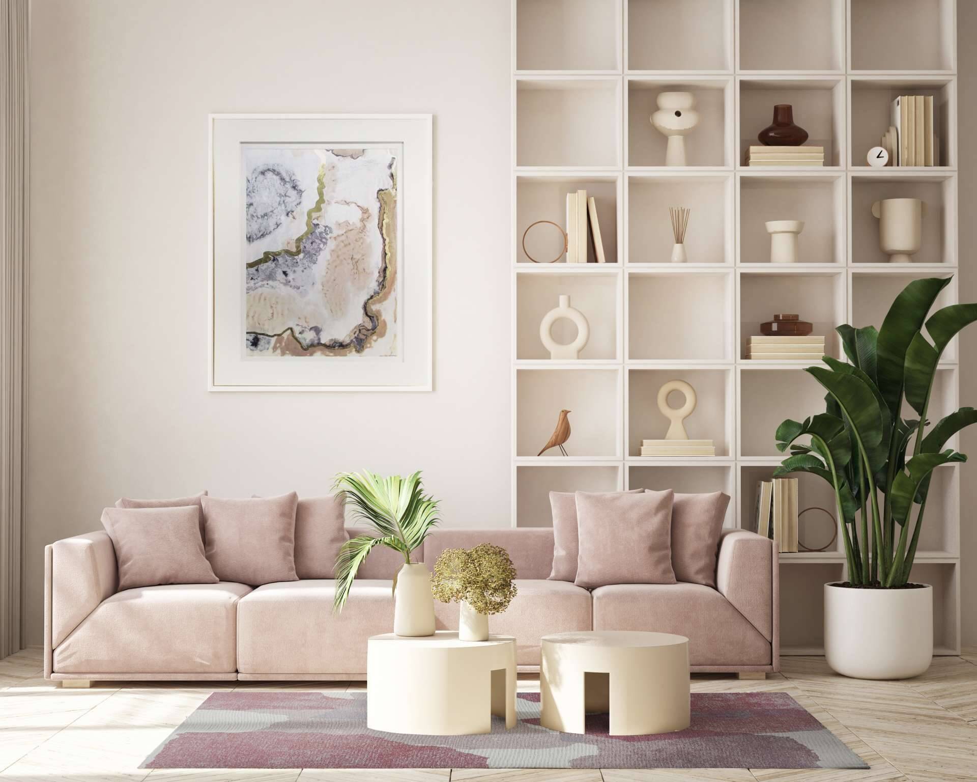 Moderner Teppich LILA ROSA - Waschbarer Teppich – Bild 2